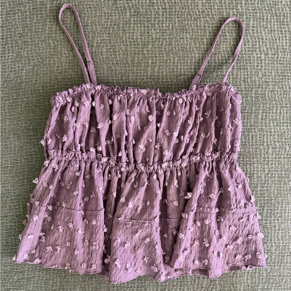 H&M Cropped Babydoll Top